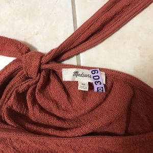 Madewell Tops - Madewell burnt orange knot back tank EUC xsmall Madewell Tops - Madewell burnt orange knot back tank EUC xsmall
